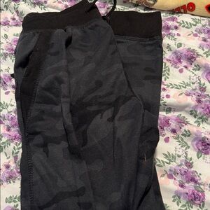 Black Camouflage Joggers